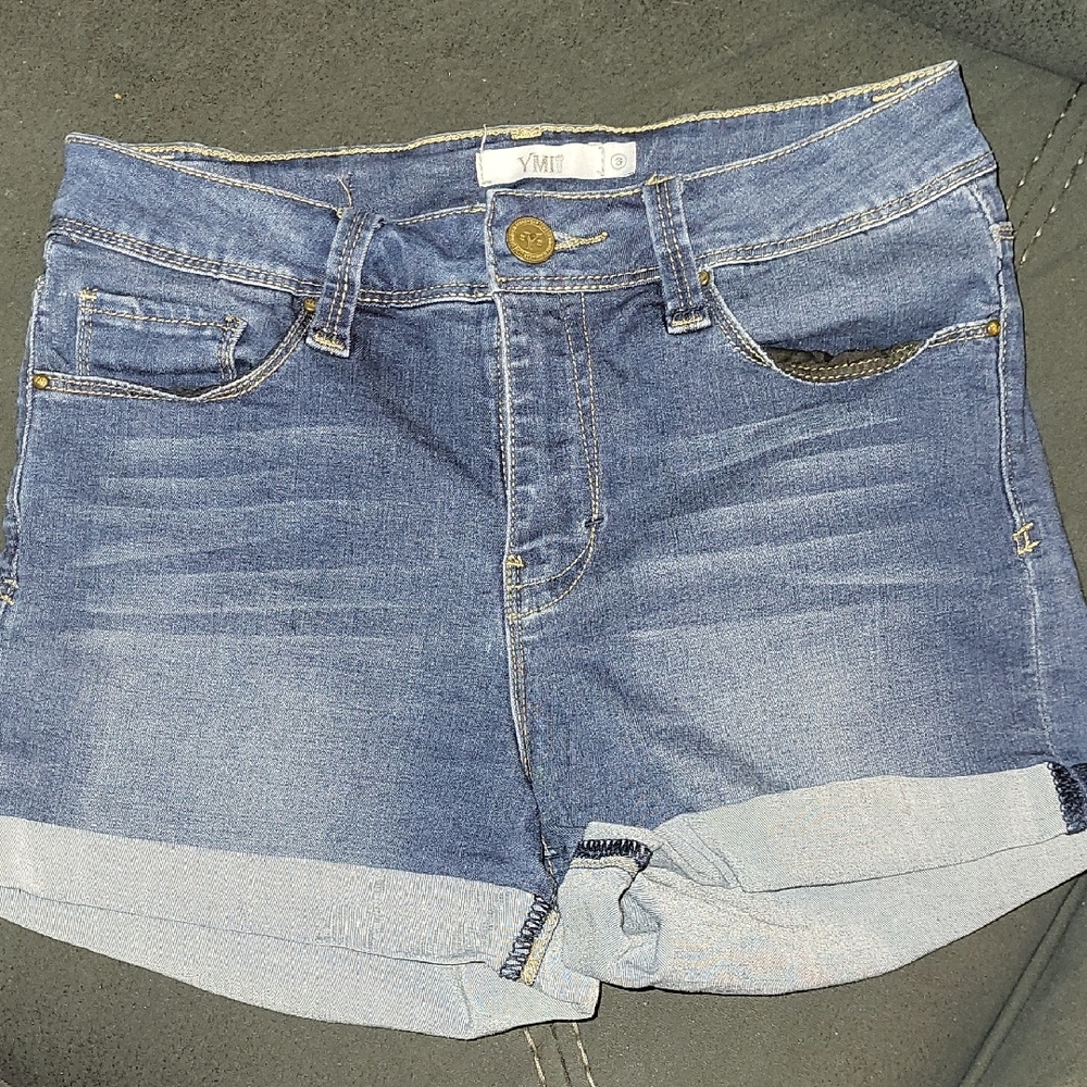 YMI Women's Blue Denim Shorts